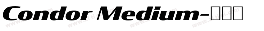 Condor Medium字体转换